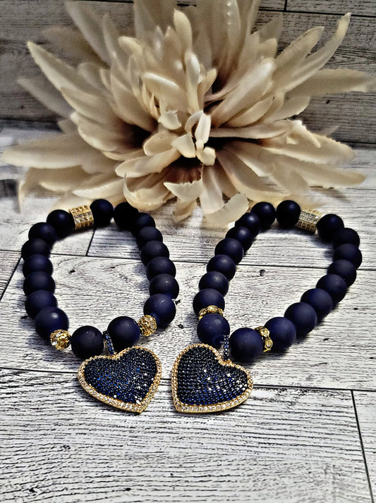 Navy Blue Heart